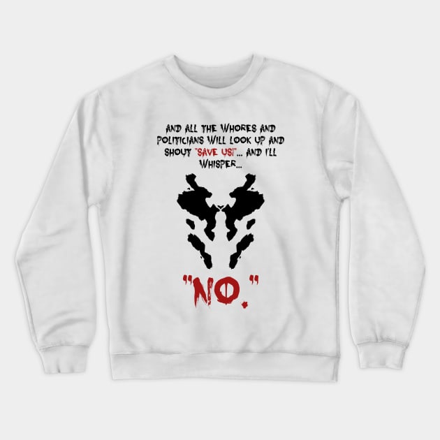 Rorschach Watchmen Crewneck Sweatshirt by Coccomedian